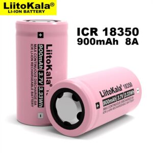 Liitokala ICR 18350 900mah 3.7V Li-Ion Battery-(2PCS)